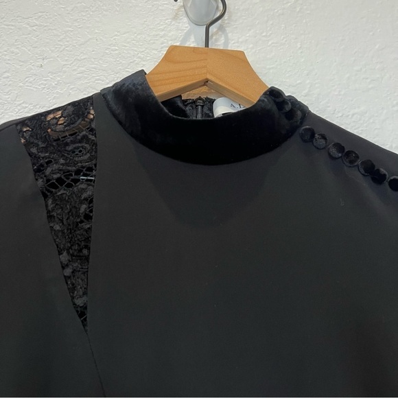 A.L.C. Alix Black Mini Dress Size 0 - Picture 7 of 15